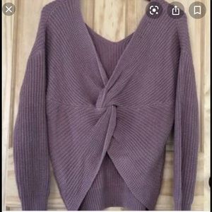 NEW - Material Girl Lilac Knit Long Sleeve Blouse